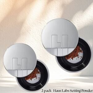 2 Pack Haus Labs By Lady Gaga Bio Blurring Loose Setting Powder - Cocoa